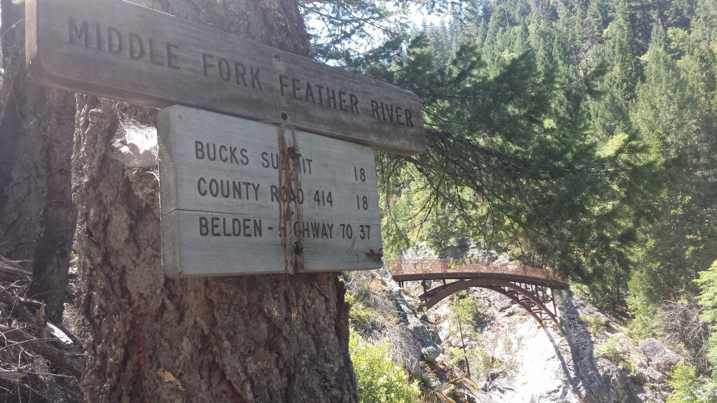 PCT Section M Plumas National Forest Middle Fork Feather River.