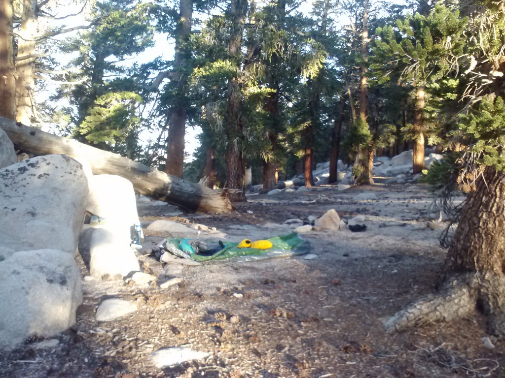First night's camp, near mile 748