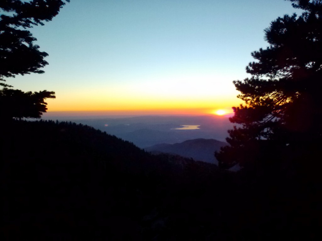 Sunrise looking toward Lake Hemet