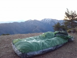 Watching the sunrise over Mt. Baldy