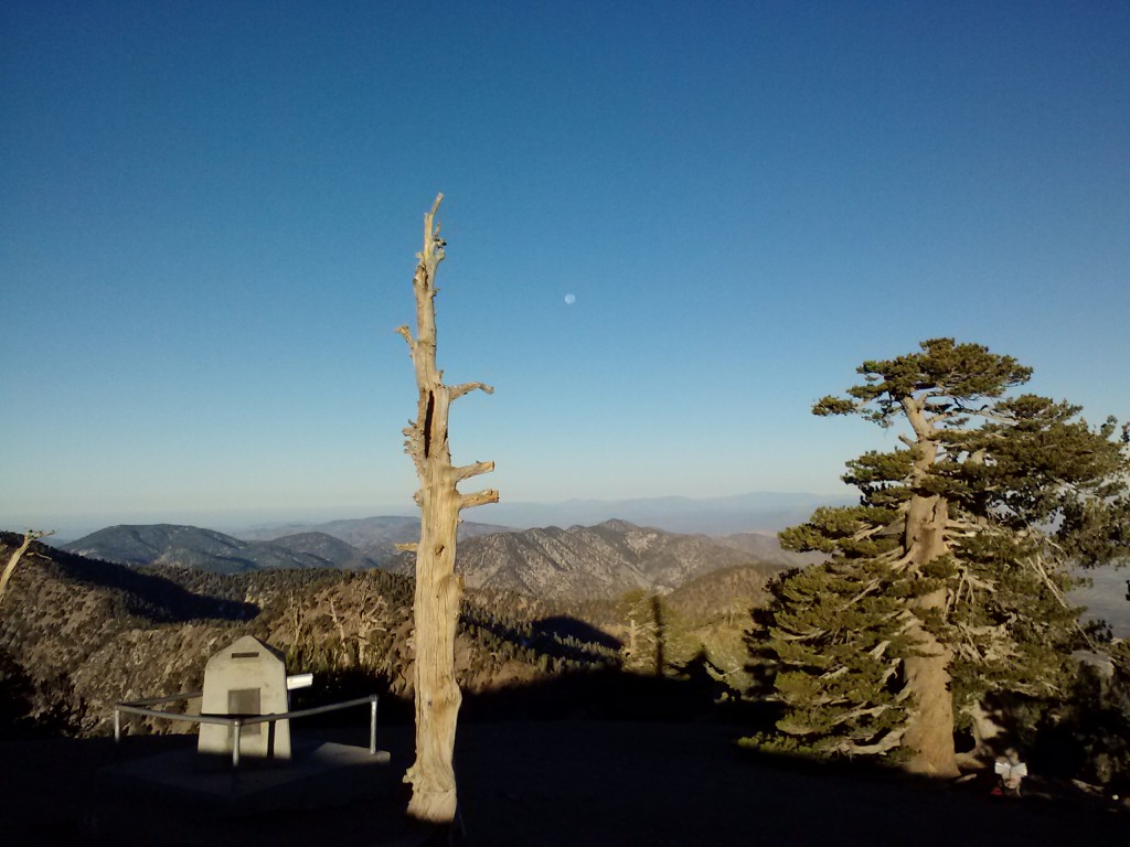 Moon setting, Mt. Baden-Powell