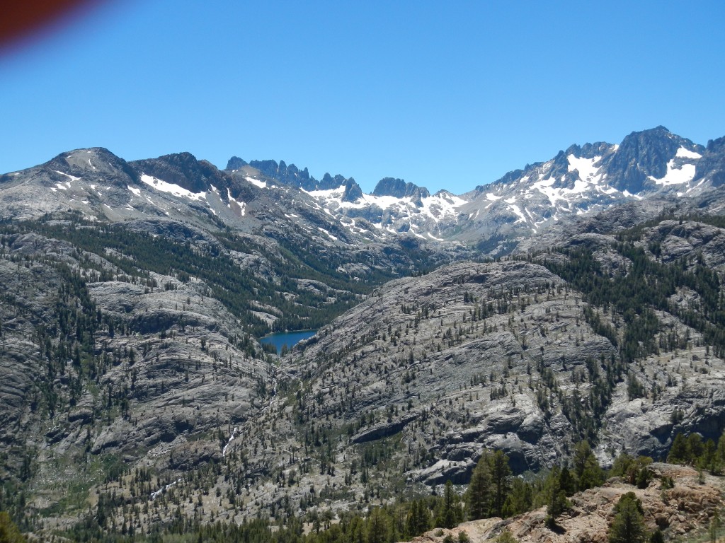 View of Shadow Lake from the PCT/High Sierra Trail
