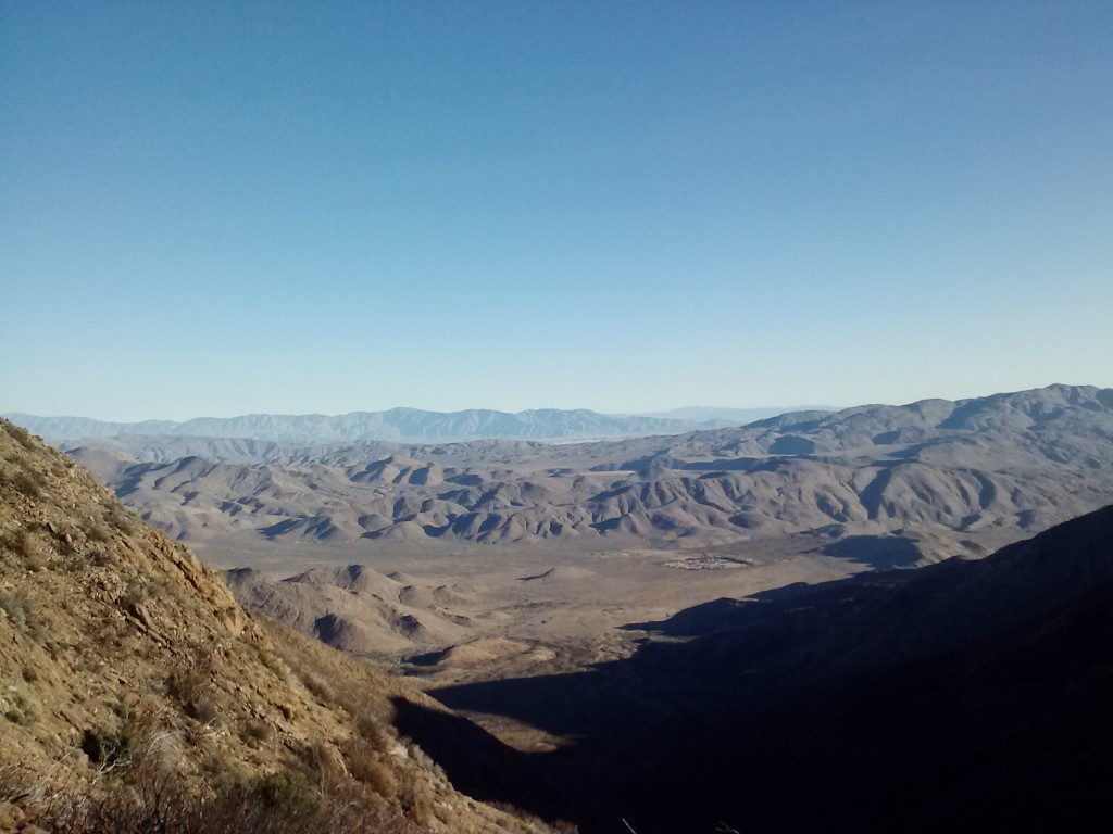 View of the Anza-Borrego Desert from the Pioneer Picnic Area