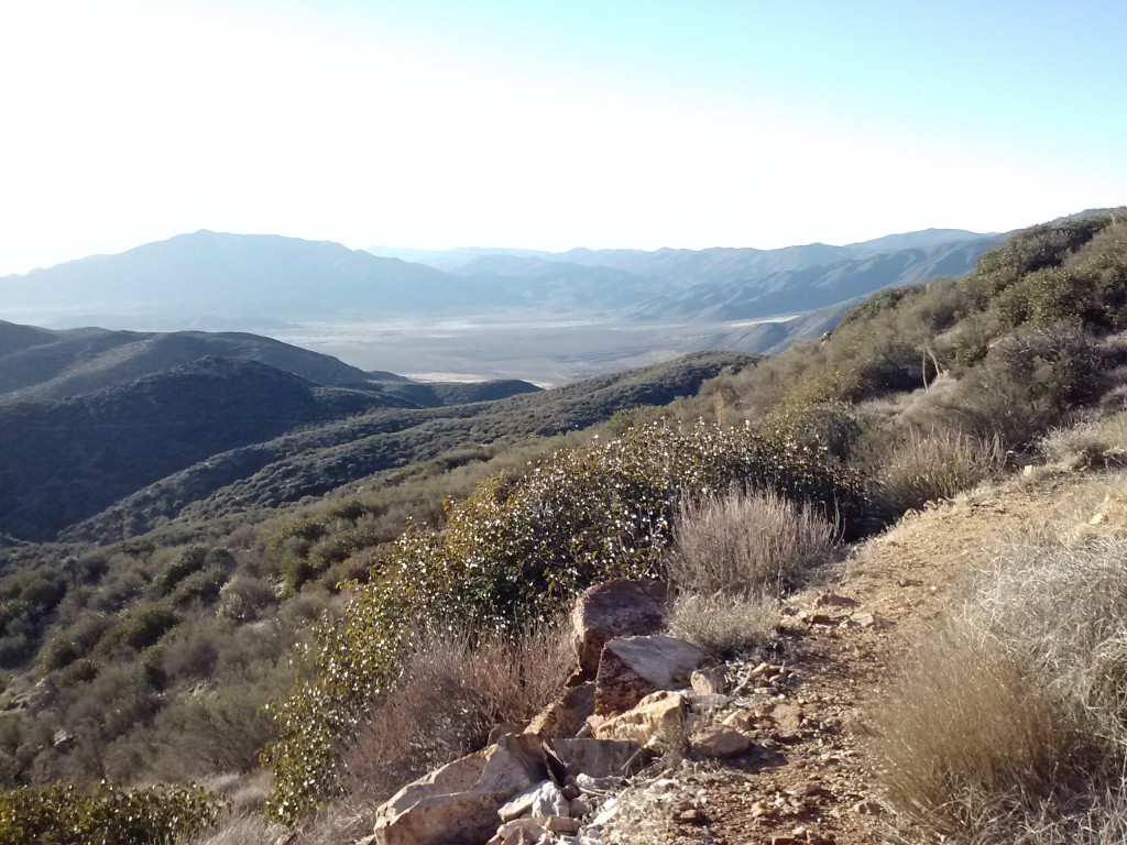 Along the San Felipe Hills, view of the San Felipe Valley