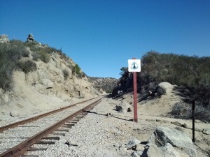 First railroad crossing