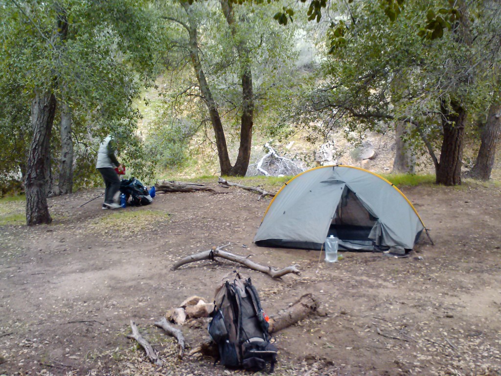 Fred Canyon campsite at mile 32 (CS032)