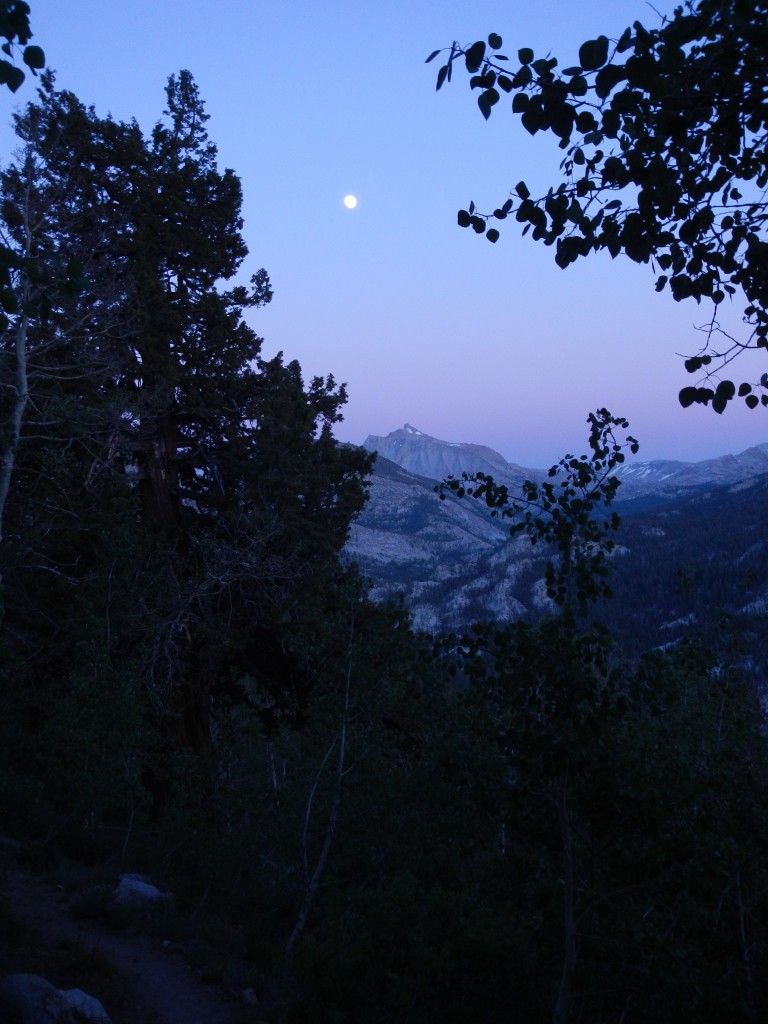 Night hiking near Bear Creek