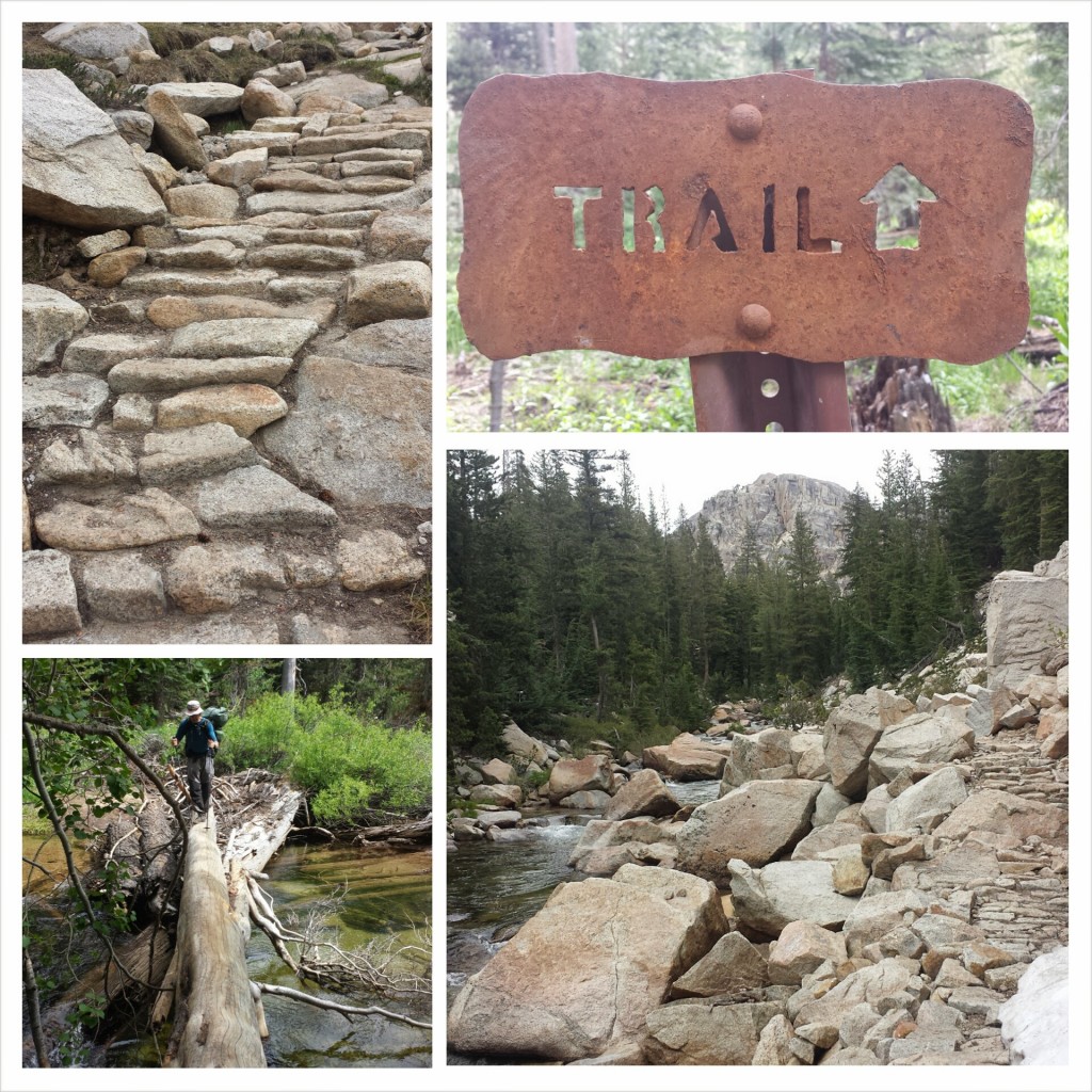 PCT Section I Yosemite Wilderness stone trails