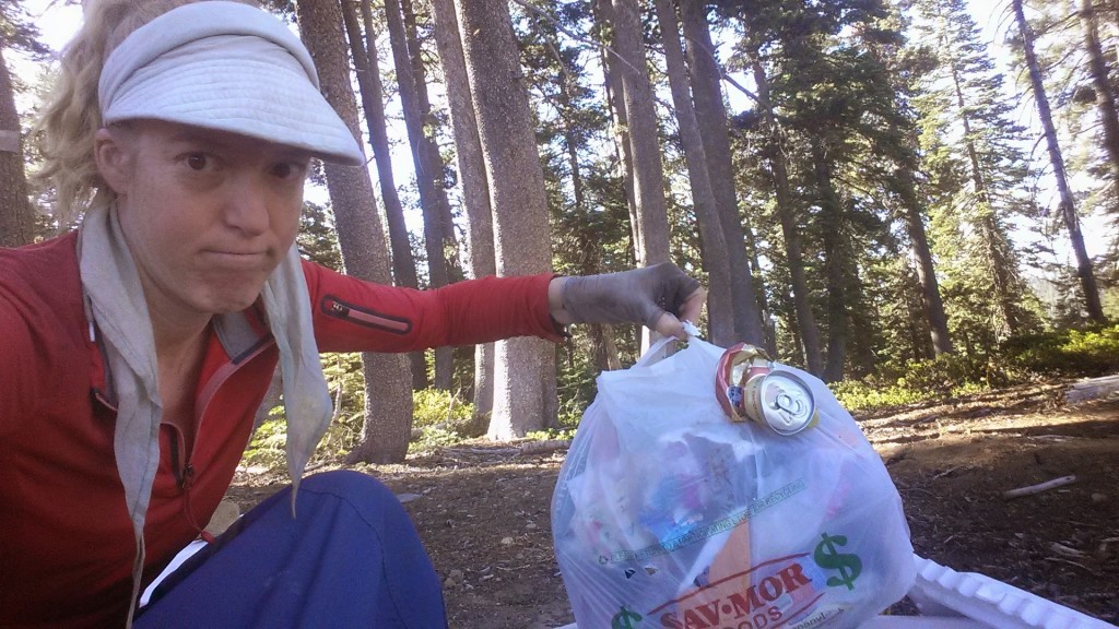 PCT Section M Tahoe National Forest trash